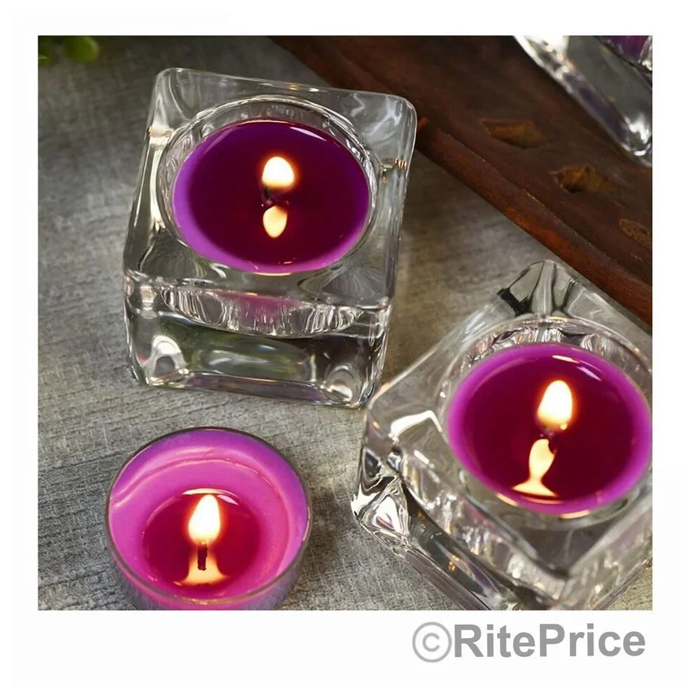 60PCS Lavender Tealight Candles Highly Scented w/ Essential & Natural Oil (2 Pk)